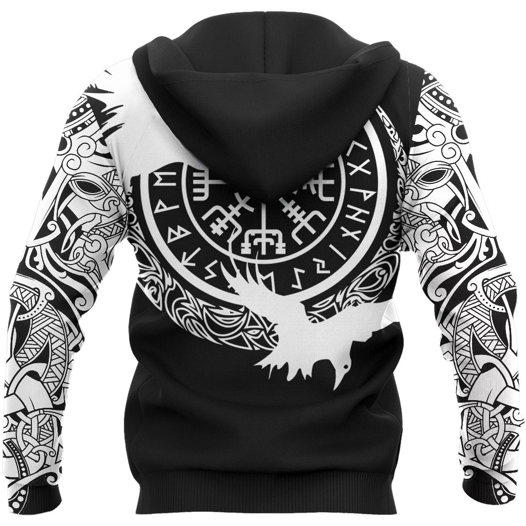 Printed hooded sweater