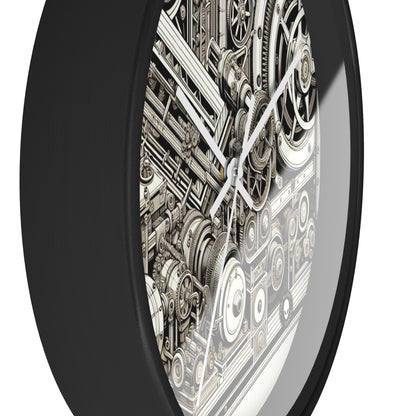 "Urban Precision: Modern City at Sunset" - The Alien Wall Clock Precisionism