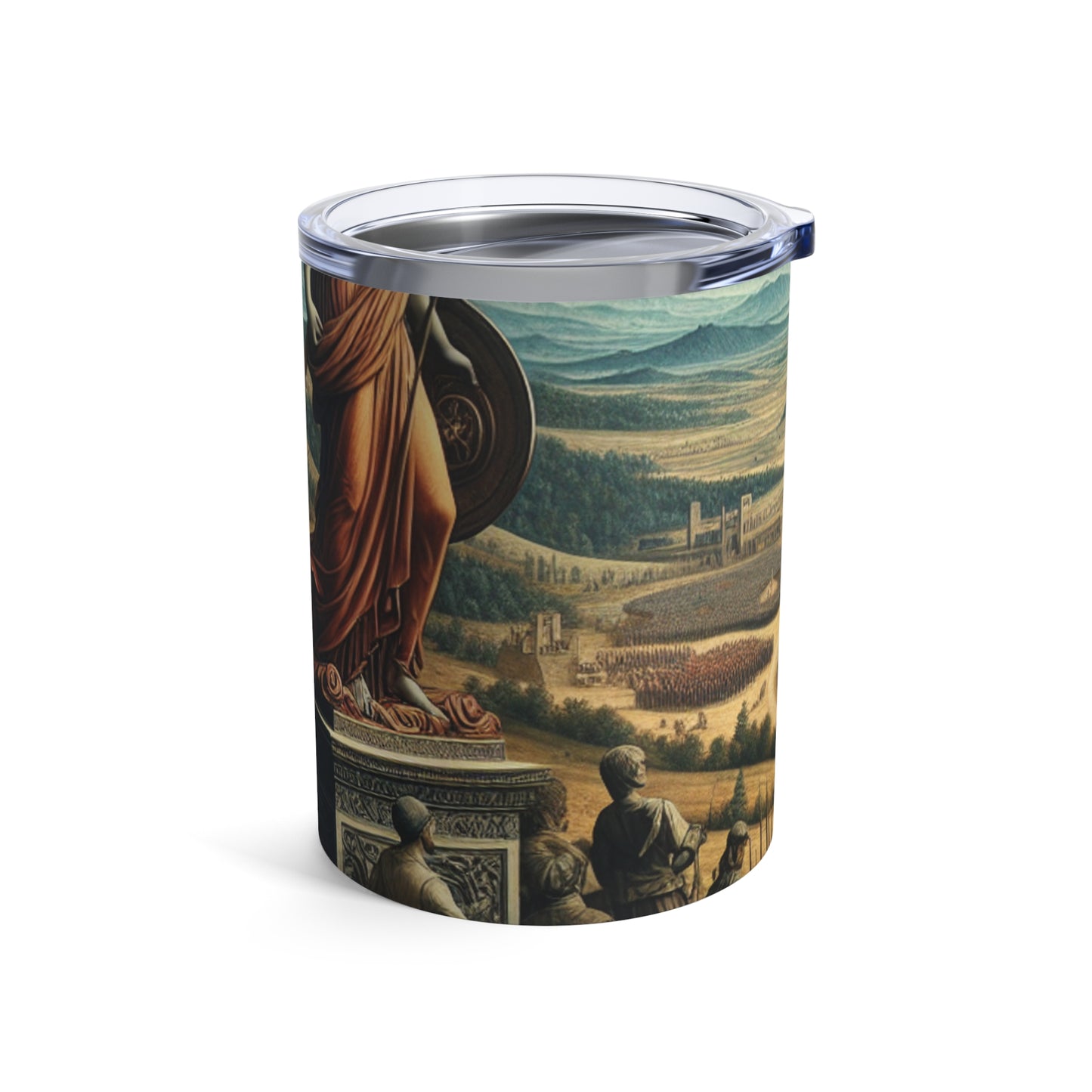 "Minerva Over the Renaissance Battlefield" - The Alien Tumbler 10oz Renaissance Art