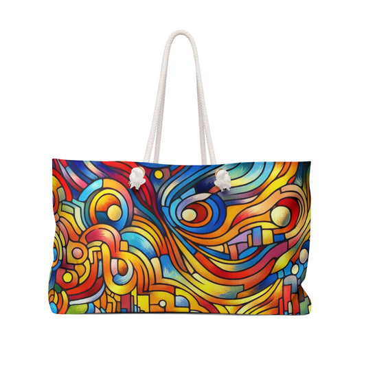 Paysages nocturnes au néon : un paysage urbain fauviste - The Alien Weekender Bag Fauvism