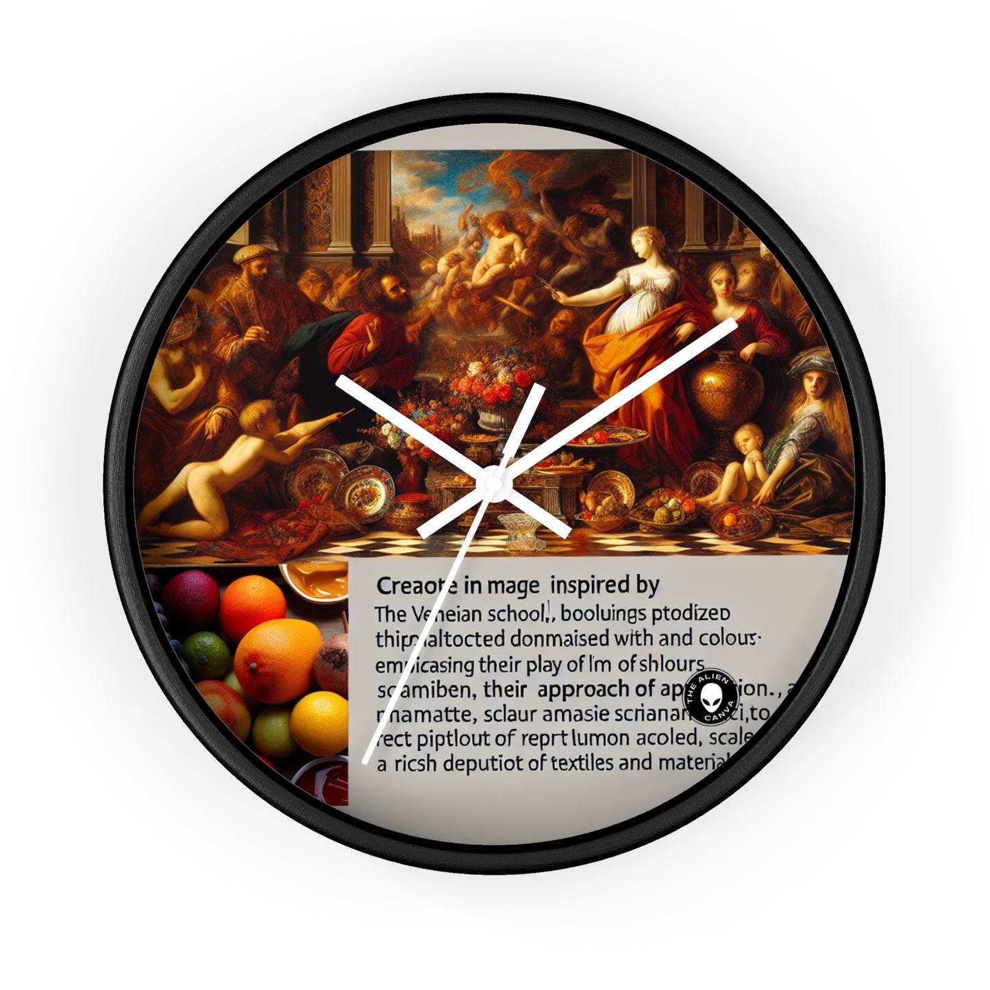 Venetian Reverie: A Contemporary Homage to the Vibrant Elegance of the Venetian School - The Alien Wall Clock Venetian School