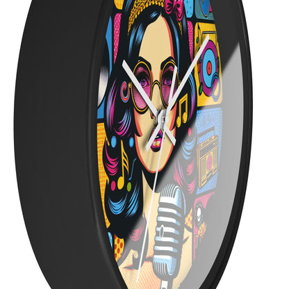 "Celebrating Pop Iconography: A Retrospective Portrait" - The Alien Wall Clock Pop Art