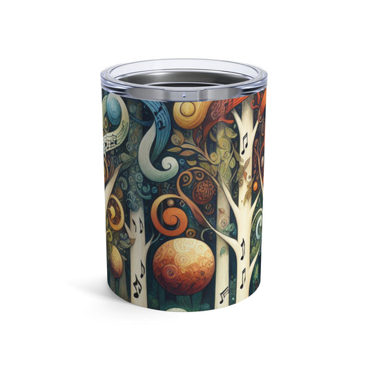 "Melodic Enchantment: The Instrumental Forest" - The Alien Tumbler 10oz