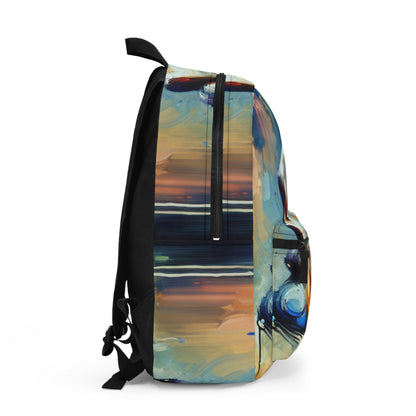 "City Lights: A Neo-Expressionist Ode to Urban Chaos" - The Alien Backpack Neo-Expressionism