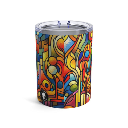 Neon Nightscapes: A Fauvism Cityscape - The Alien Tumbler 10oz Fauvism