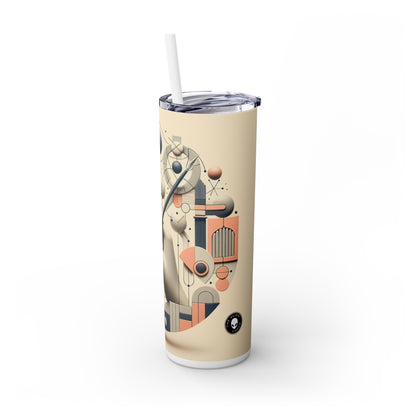 « Fusion Tech-Nature : Une exploration artistique » - The Alien Maars® Skinny Tumbler avec paille 20oz Art conceptuel