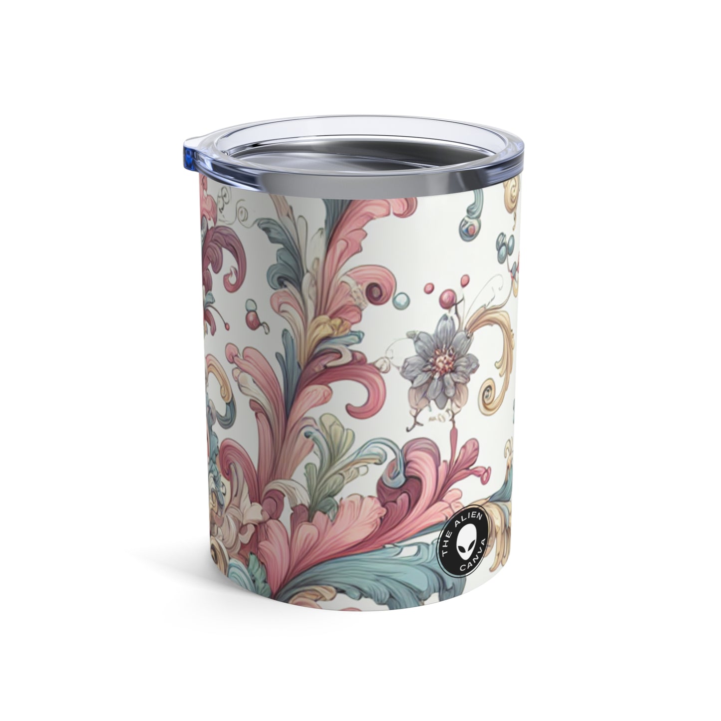 "Enchanted Elegance: A Rococo Garden Soirée" - The Alien Tumbler 10oz Rococo