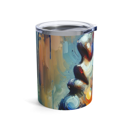 "Lumières de la ville : une ode néo-expressionniste au chaos urbain" - The Alien Tumbler 10oz Neo-expressionnisme