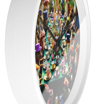 "Enchanted Tea Party in the Forest" - The Alien Wall Clock