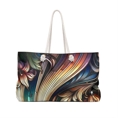 "Floral Elegance: Art Nouveau Botanical Garden Poster" - The Alien Weekender Bag Art Nouveau