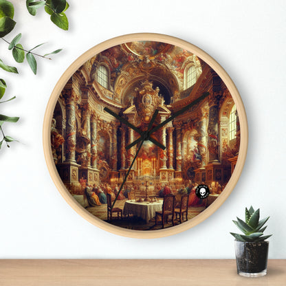 "Masquerade Majesty: A Regal Baroque Ballroom" - The Alien Wall Clock Baroque