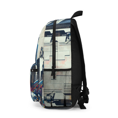 "Robotic Cityscape: A Futuristic Mural" - The Alien Backpack