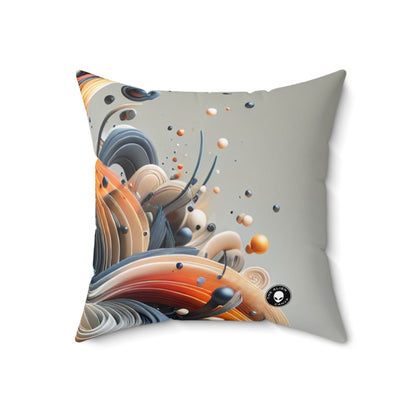 "Wings in Motion: A Kinetic Aviary"- The Alien Spun Polyester Square Pillow Kinetic Sculpture