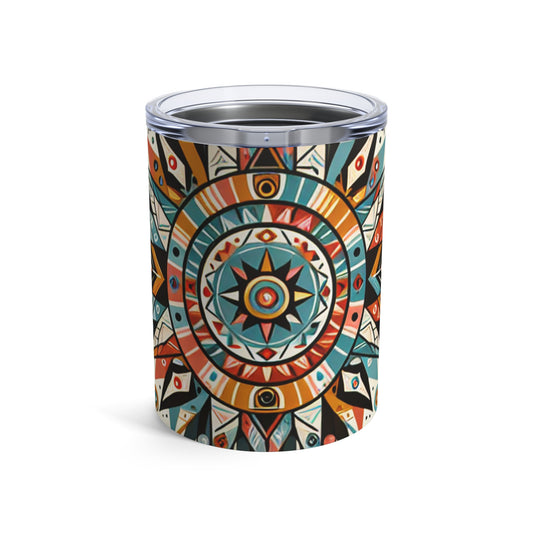 "Nature's Wisdom: An Indigenous Tribute" - The Alien Tumbler 10oz Indigenous Art