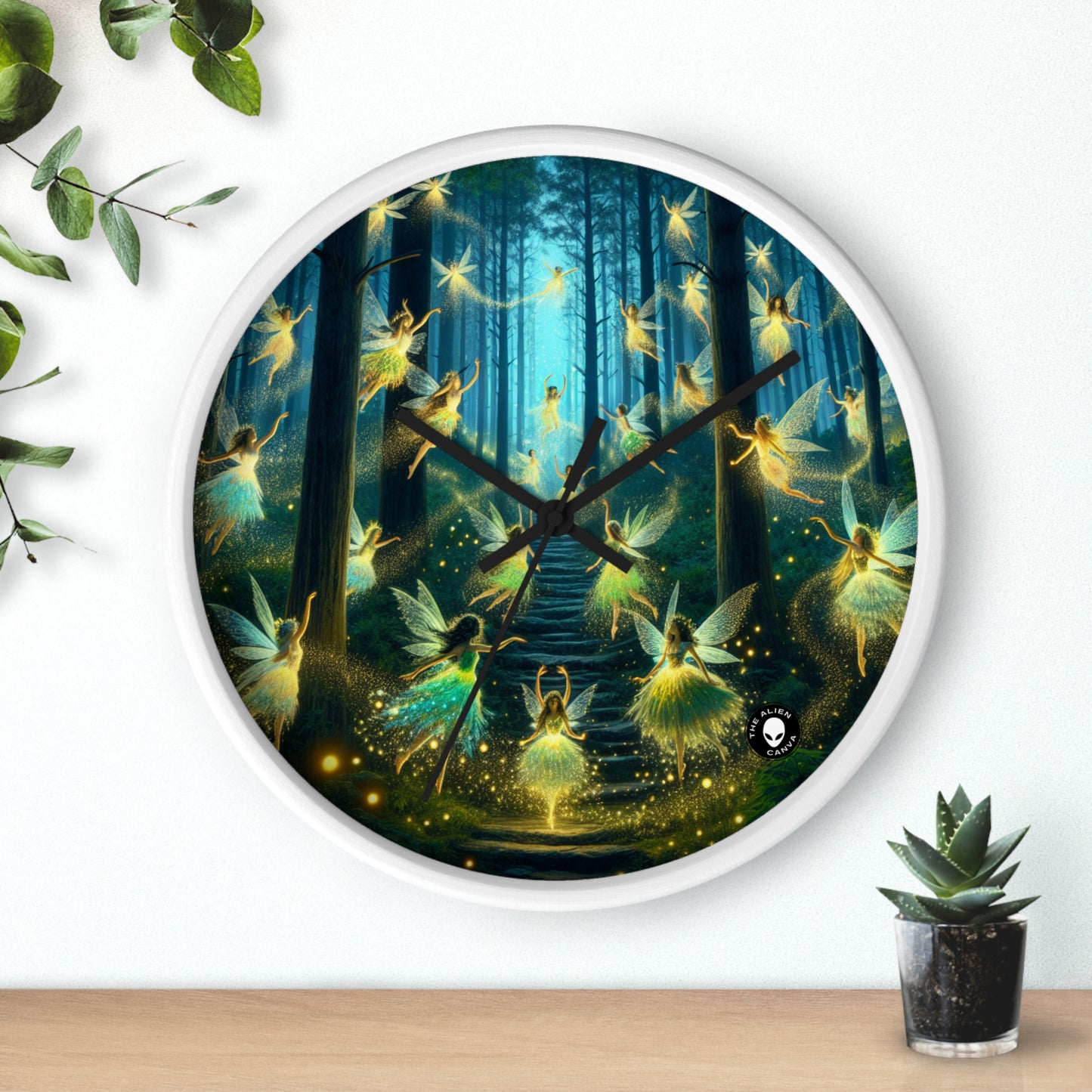 Enchanted Night: Firefly Dance - The Alien Wall Clock