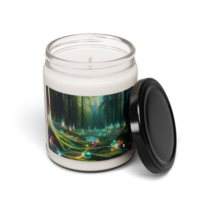 - Crystal-Enchanted Forest: A Tapestry of Light - The Alien Scented Soy Candle 9oz