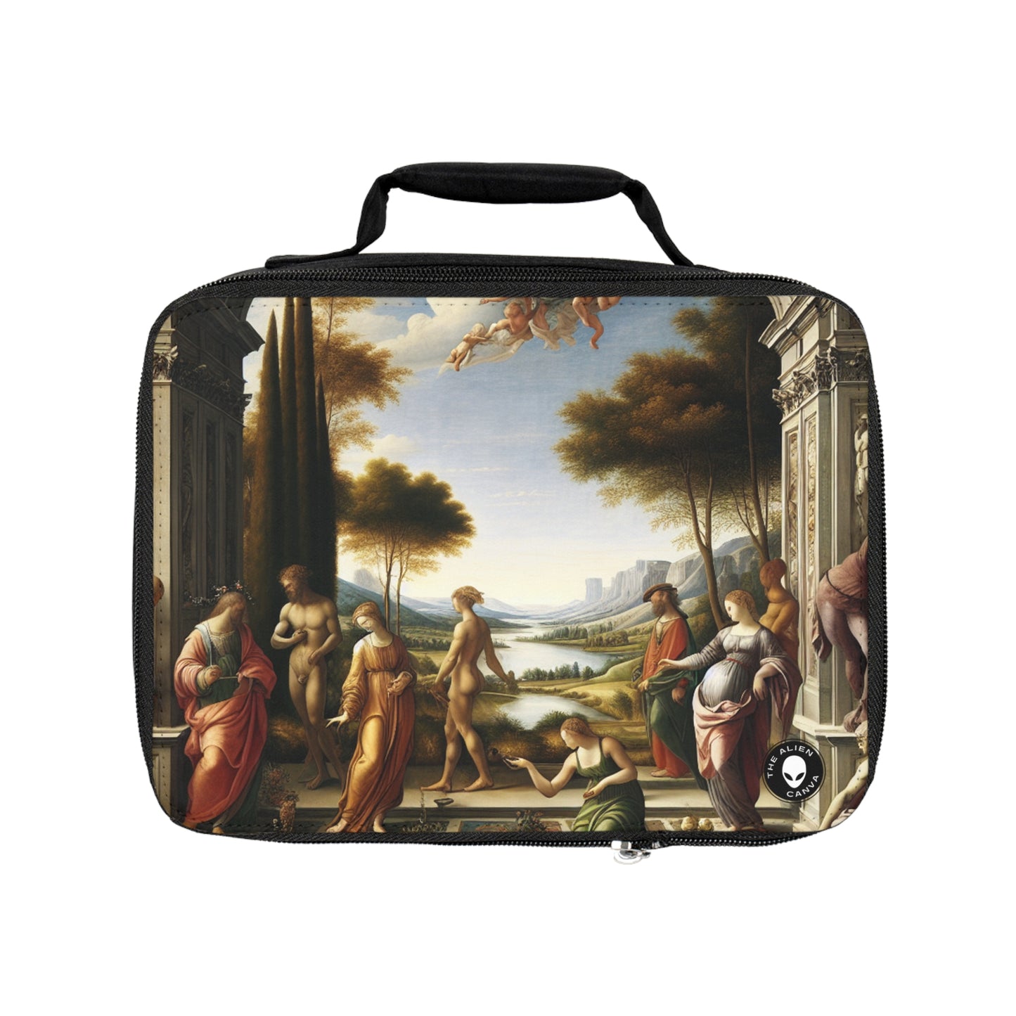 "El renacimiento de una ciudad: combinación de elegancia clásica con energía urbana moderna" - The Alien Lunch Bag Renaissance Art