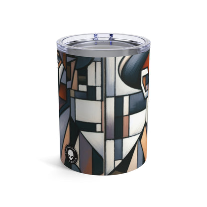 "Paisaje urbano cubista: vistas fragmentadas de la energía urbana" - The Alien Tumbler 10oz Cubism