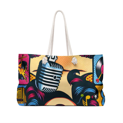 "Celebrating Pop Iconography: A Retrospective Portrait" - The Alien Weekender Bag Pop Art