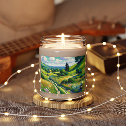 "Mystical Morning: A Post-Impressionist Journey into a Vibrant Dawn" - The Alien Scented Soy Candle 9oz Post-Impressionism