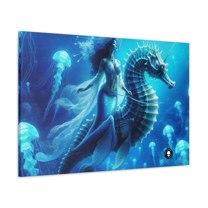 "Magia de sirena: viaje con el caballito de mar gigante" - The Alien Canva