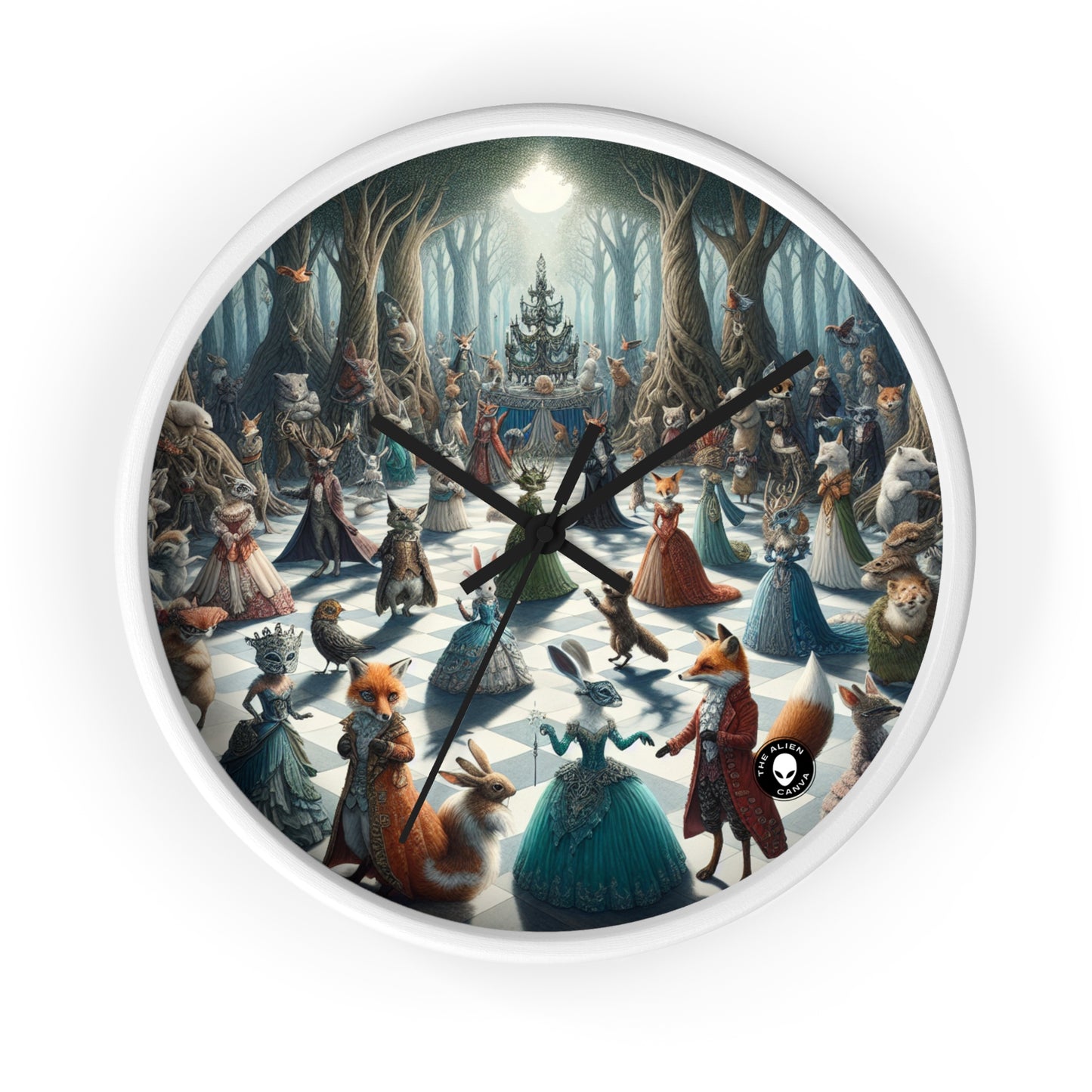 "Fanciful Creatures: Enchanted Masquerade" - The Alien Wall Clock