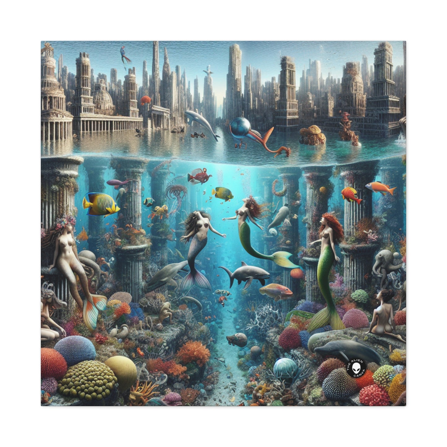 "Seascape Serenity: An Underwater Haven" - The Alien Canva