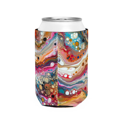 "Cosmic Colours: Creating a Mesmerizing Acrylic Pour Inspired by Celestial Nebulas" - The Alien Can Cooler Sleeve Acrylic Pouring