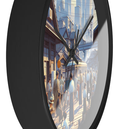 "Unity in Diversity: Community Garden" - The Alien Wall Clock Social Realism