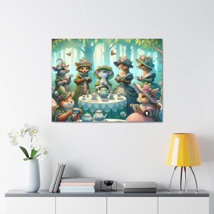 "Fancy Hats and Teacups: A Woodland Tea Party" - The Alien Canva