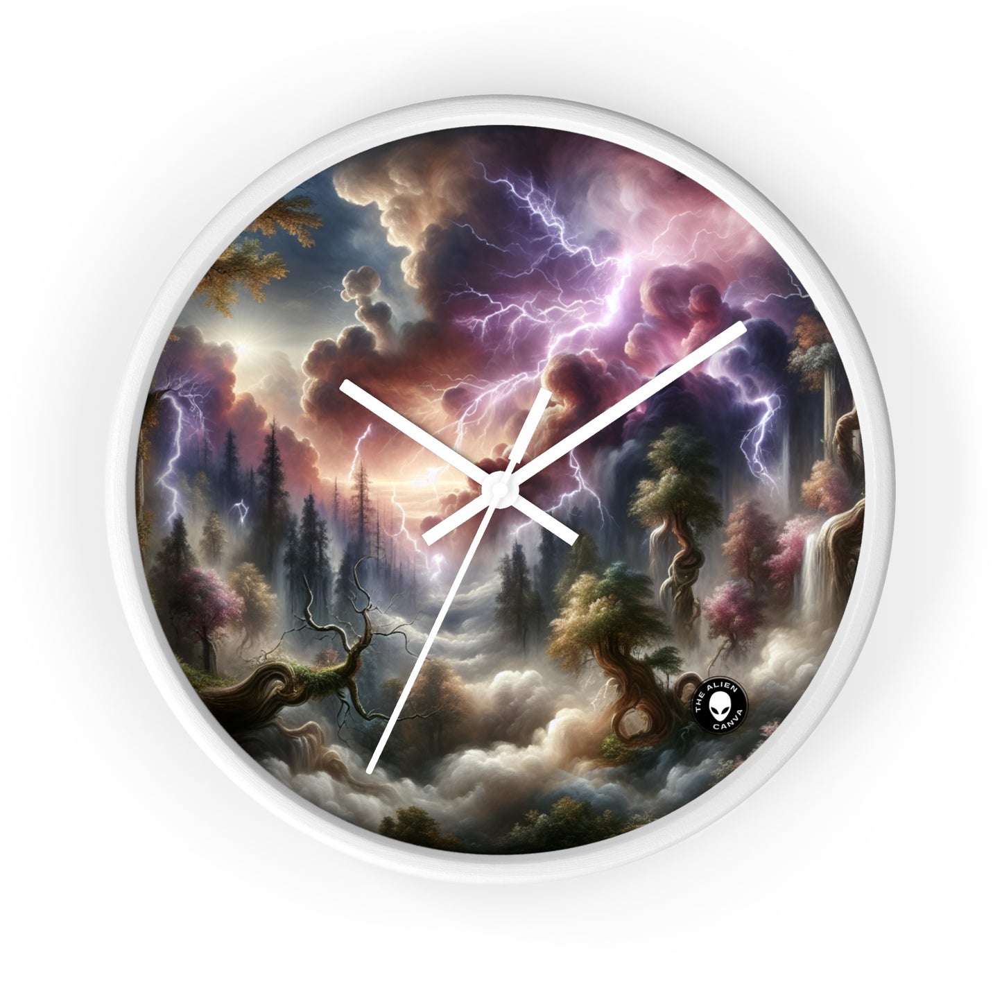 "Forêt Thunderstruck" - L'horloge murale extraterrestre