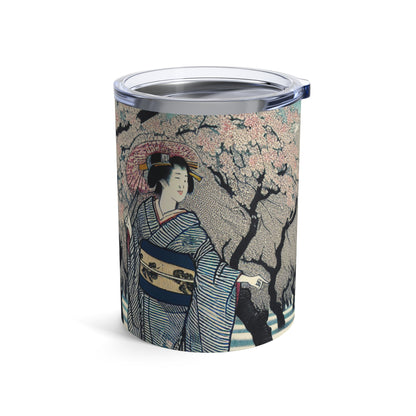 "Blossoming Sky" - The Alien Tumbler 10oz Ukiyo-e (impresión en madera japonesa)