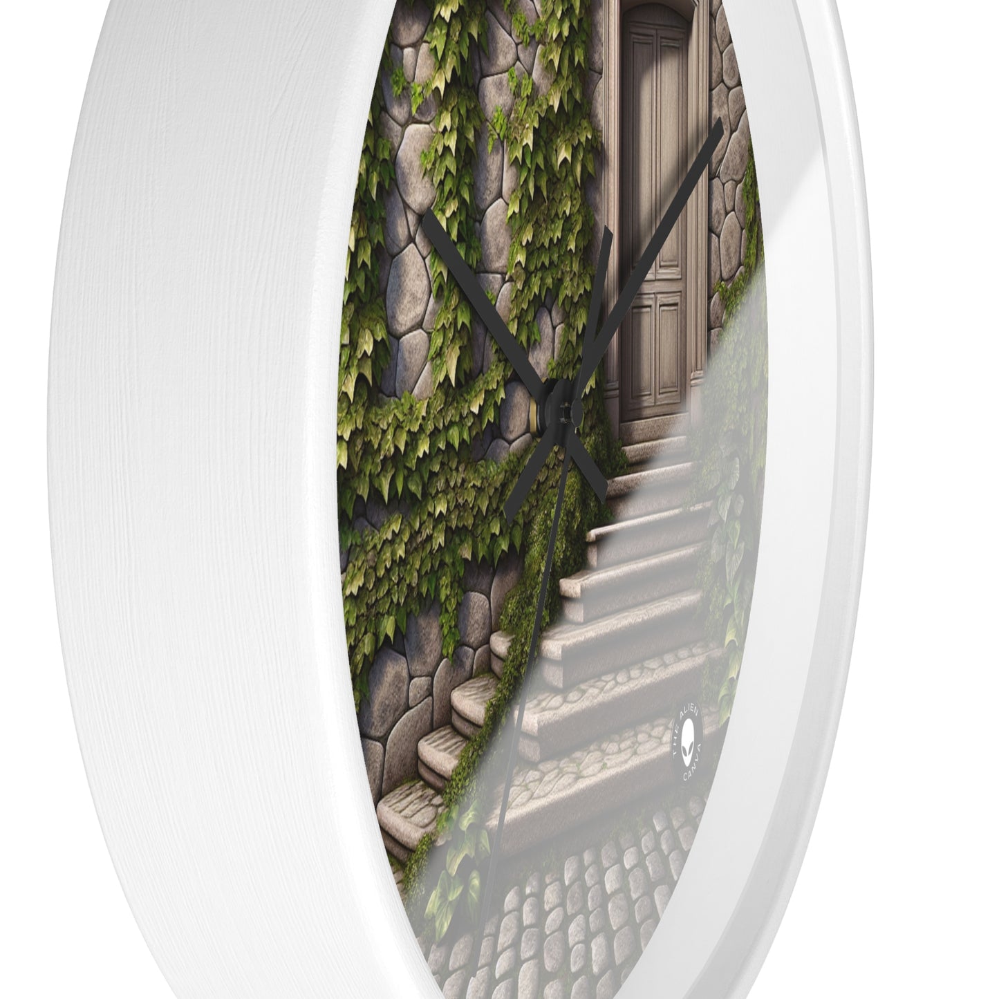 "Trompe-L'oeil Ivy Wall" - El reloj de pared alienígena Trompe-l'oeil