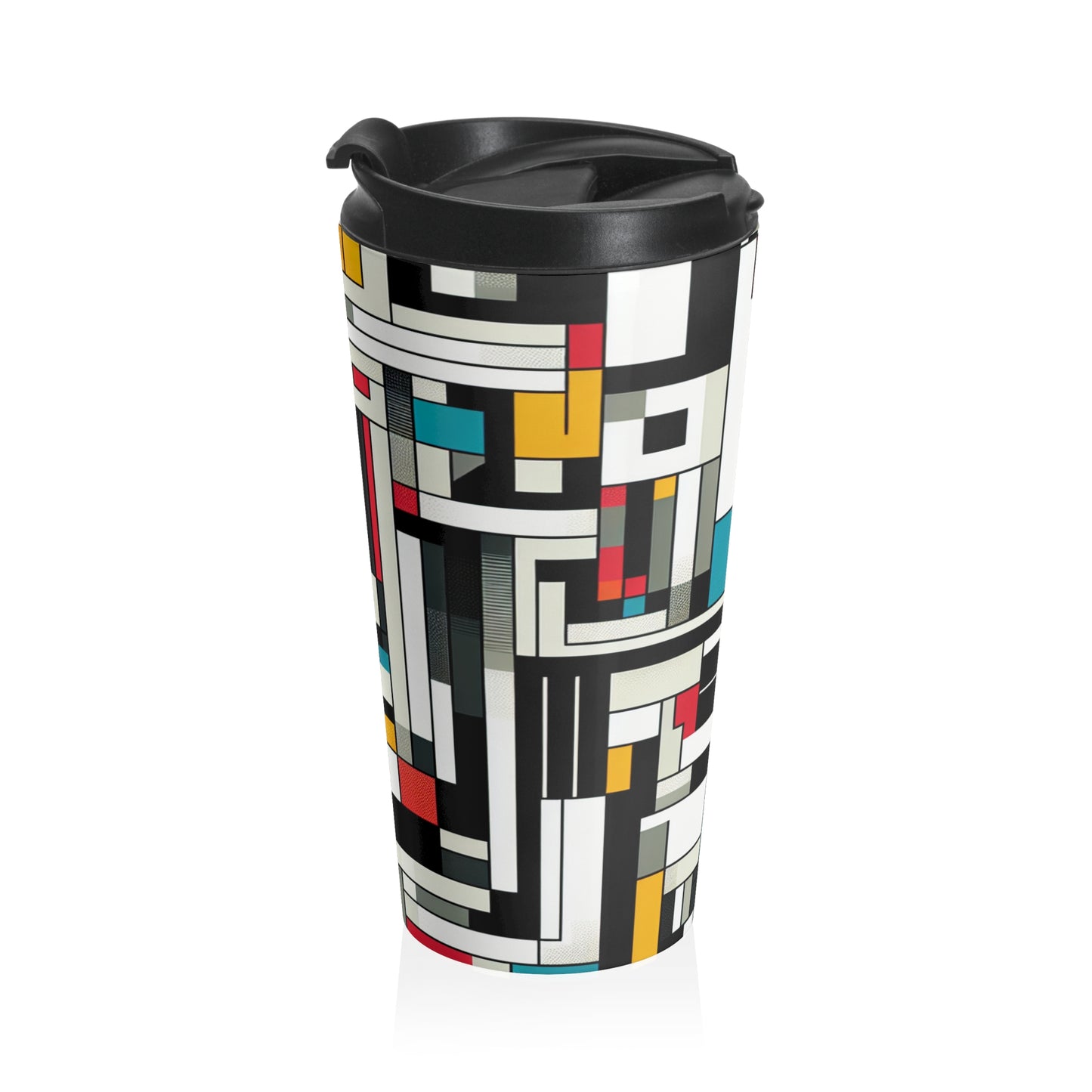 "Neoplasticism Harmony: Nature's Interconnected Balance" - The Alien Stainless Steel Travel Mug Neoplasticism