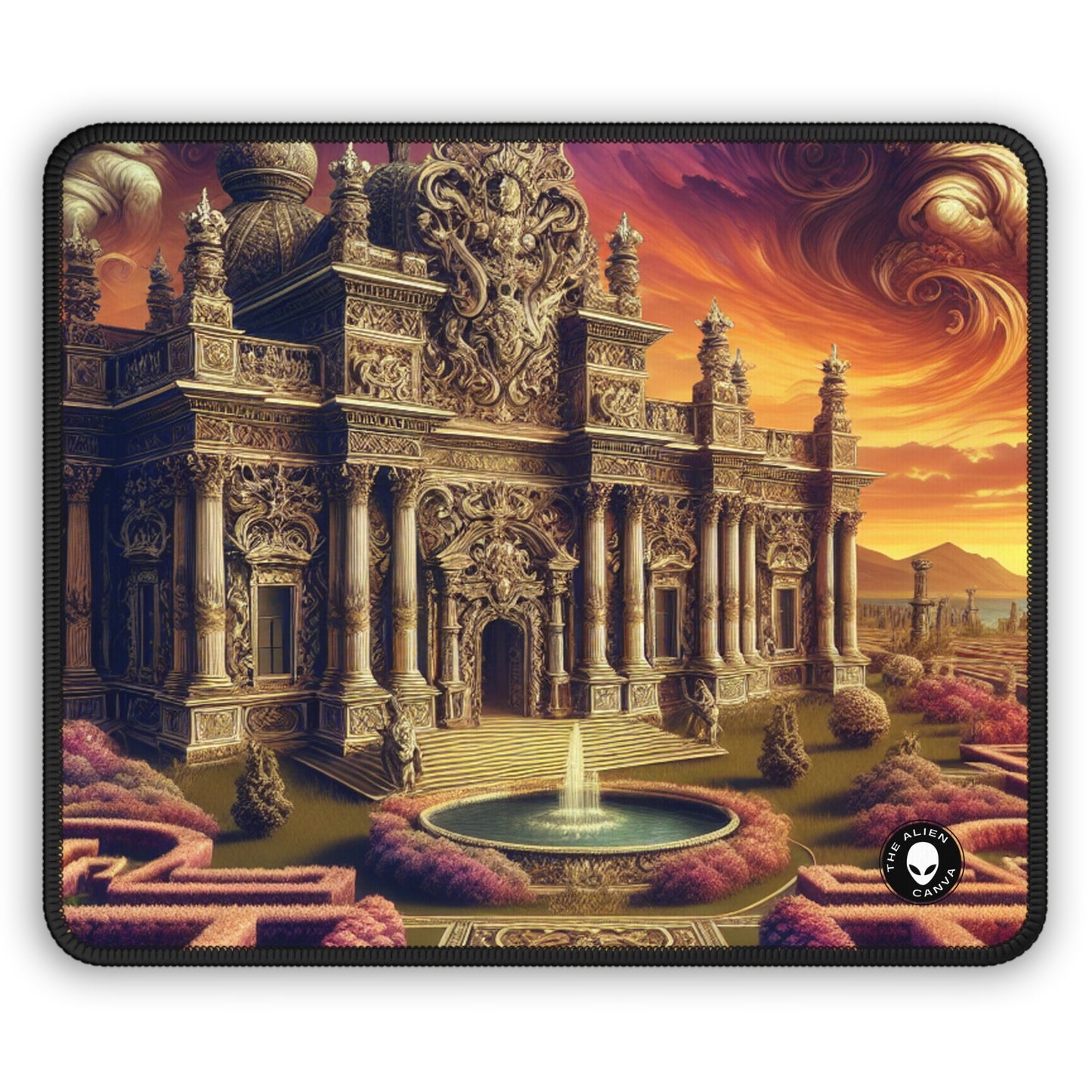 "Whimsy and Mystery: The Enchanted Masquerade in Baroque Splendor" - The Alien Gaming Mouse Pad Baroque