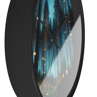 "Twilight Enchantment: Firefly Forest" - The Alien Wall Clock