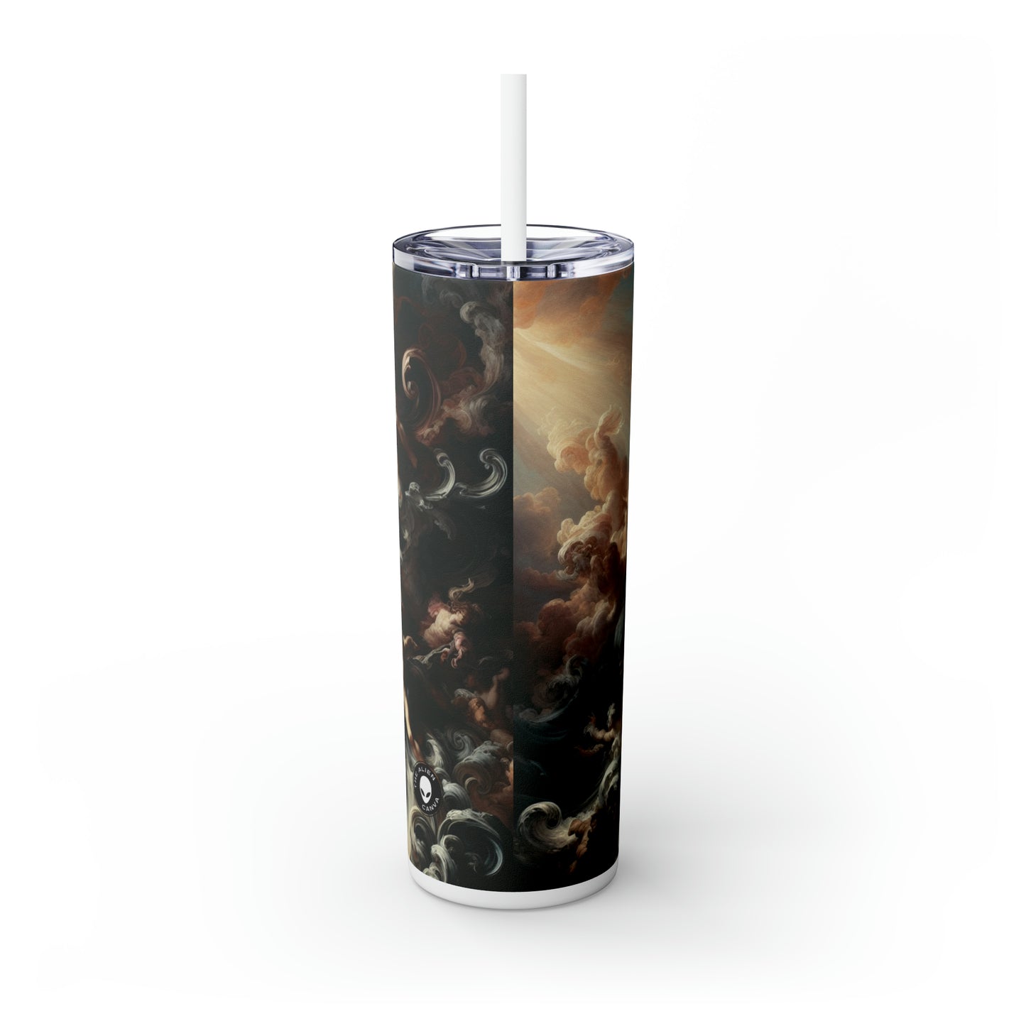 "Majestic Ballroom: A Barroco Affair" - Vaso delgado con pajita de Alien Maars® de 20 oz Barroco