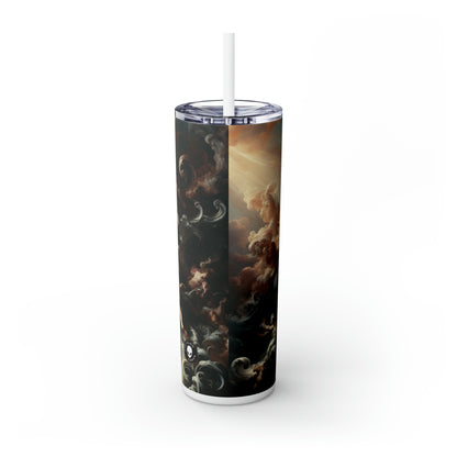 "Majestic Ballroom: A Baroque Affair" - The Alien Maars® Skinny Tumbler with Straw 20oz Baroque