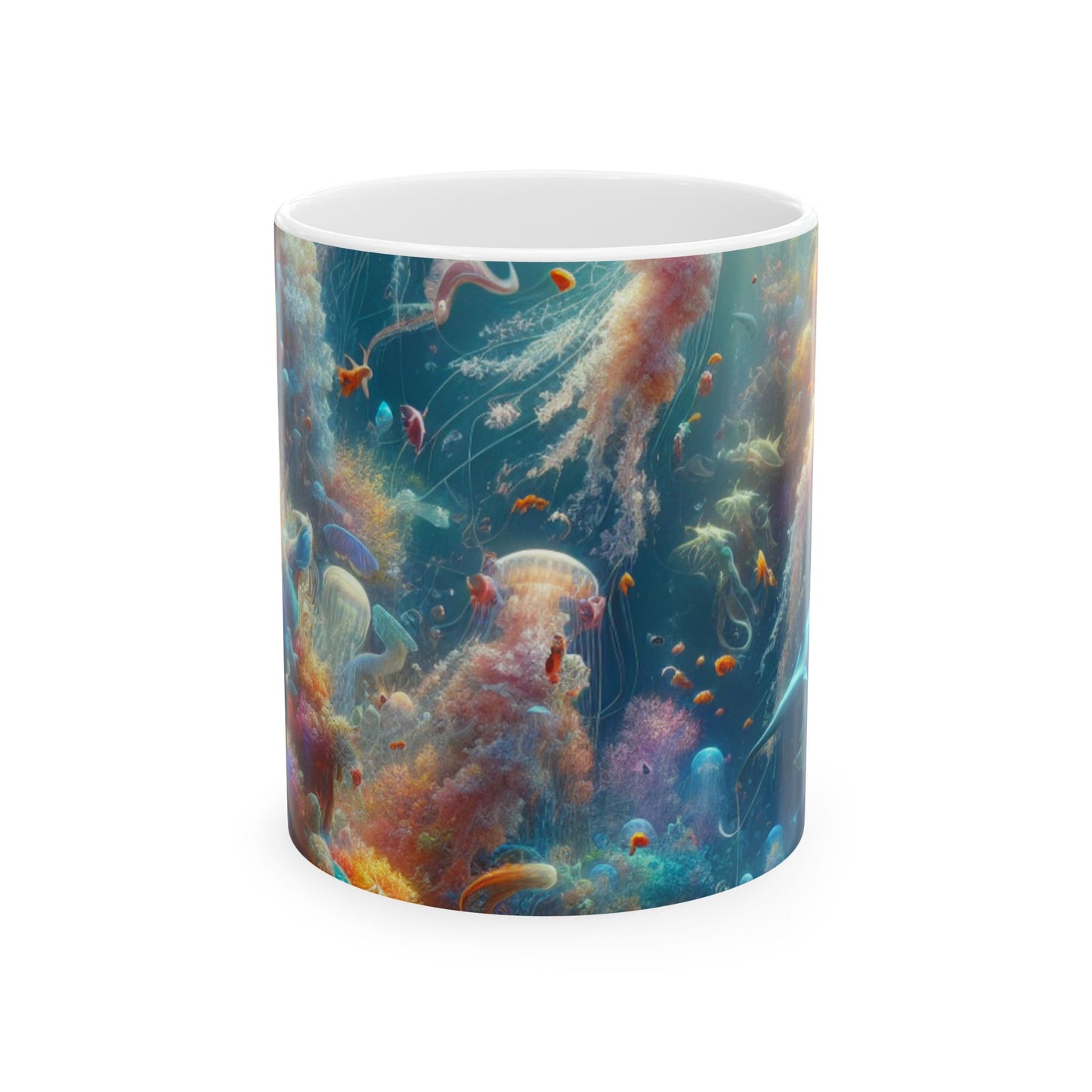 « Pays des merveilles aquatiques enchanté » – Tasse en céramique Alien 11 oz