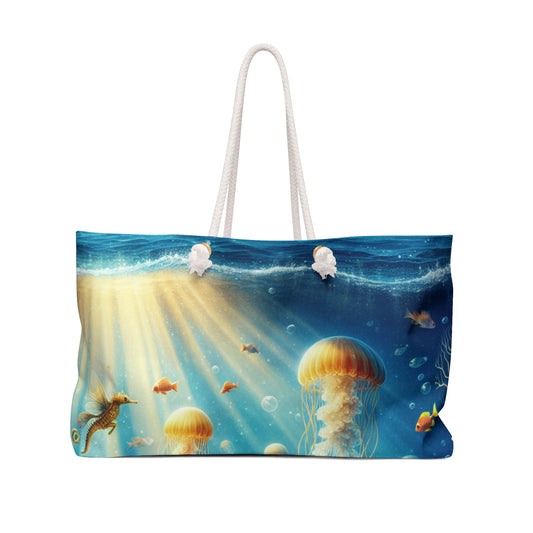 "Sunlit Serenity: A Magical Underwater Realm" - The Alien Weekender Bag