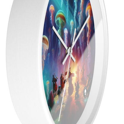 "Jellyfish Serenade: An Underwater Symphony" - The Alien Wall Clock