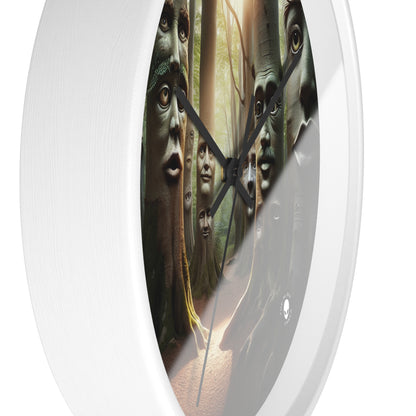 "Whispering Woods: Secrets of the Enchanted Forest" - The Alien Wall Clock