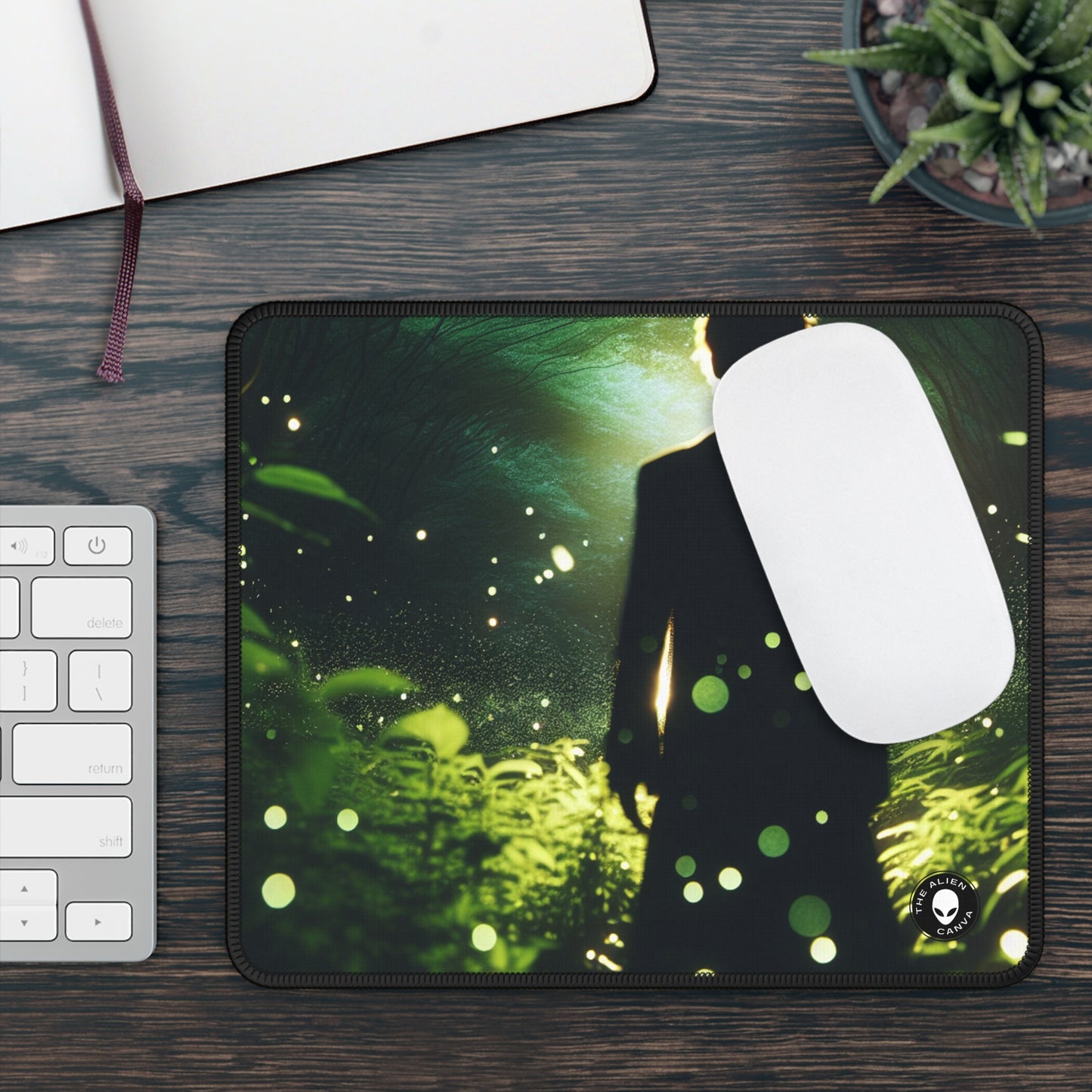 "Enchanted Firefly Forest" - The Alien Gaming Mouse Pad