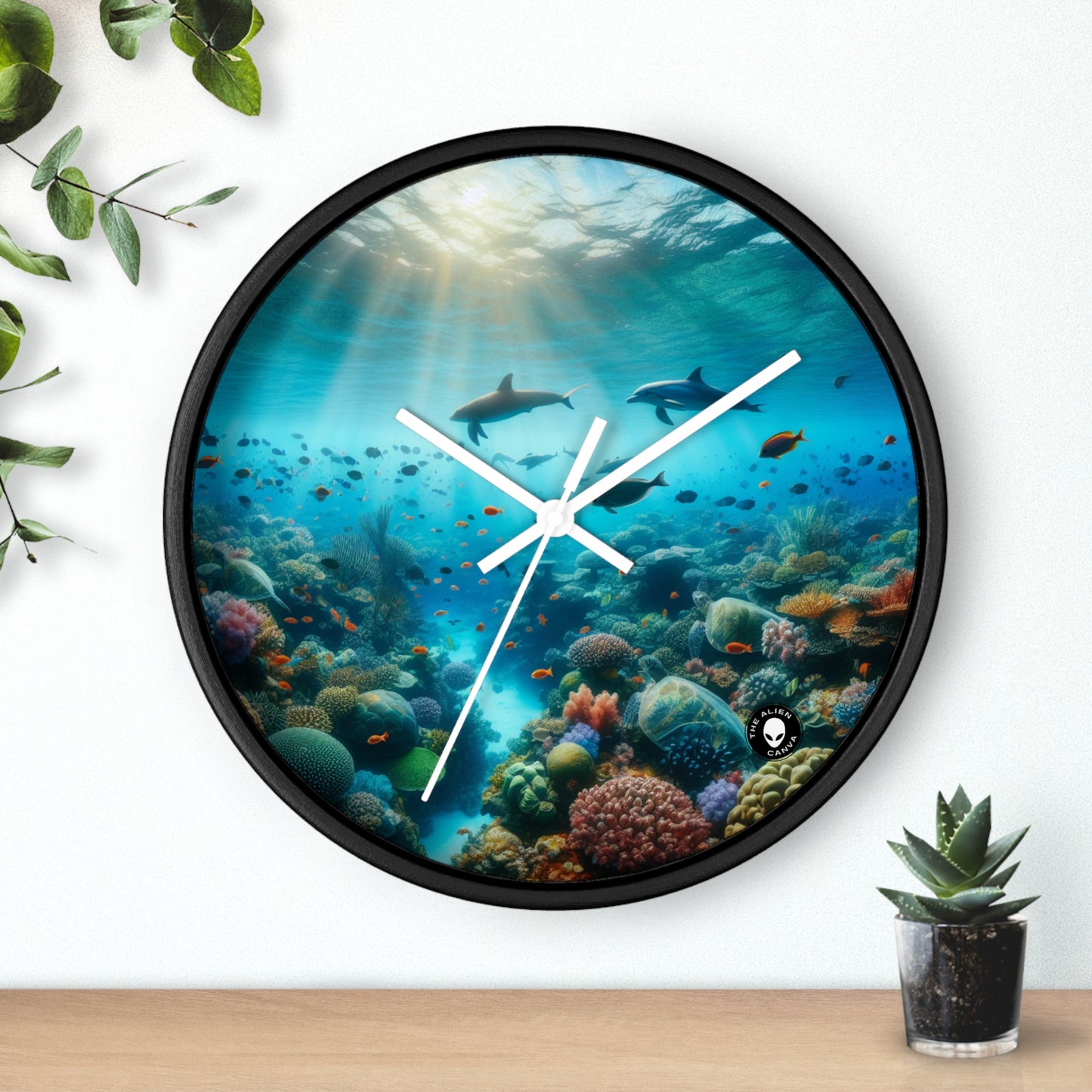 "Underwater Symphony" - The Alien Wall Clock