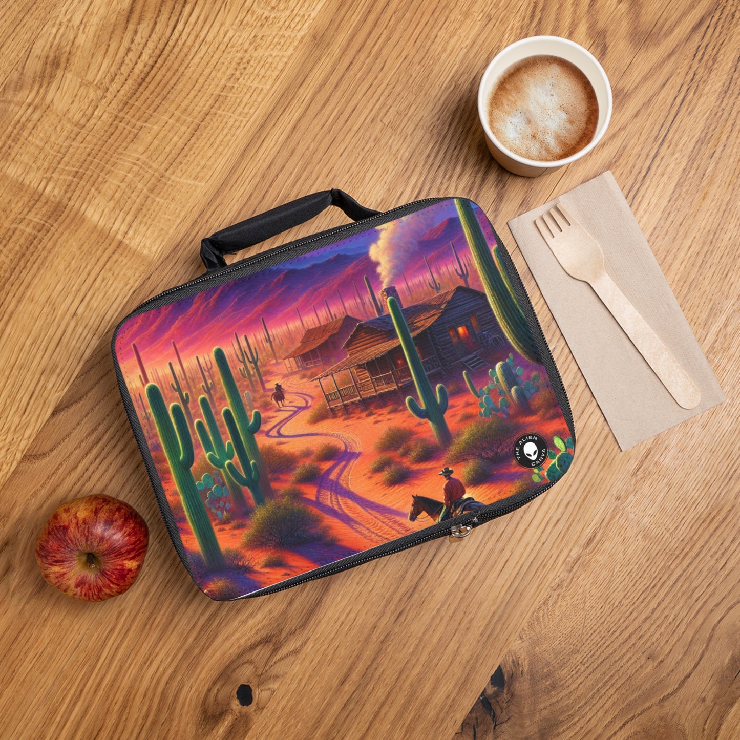 "Lluvia resplandeciente: el reflejo de una ciudad" - The Alien Lunch Bag Realism