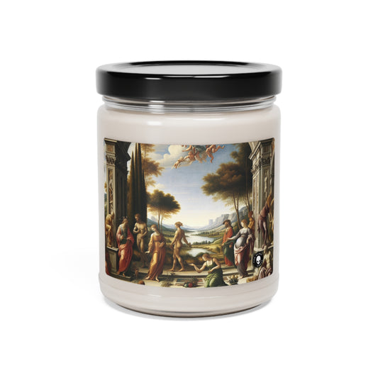 "A City Renaissance: Blending Classical Elegance with Modern Urban Energy" - The Alien Scented Soy Candle 9oz Renaissance Art