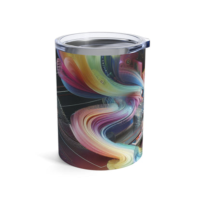 "Noches de neón: un sueño urbano futurista" - The Alien Tumbler 10oz Arte digital