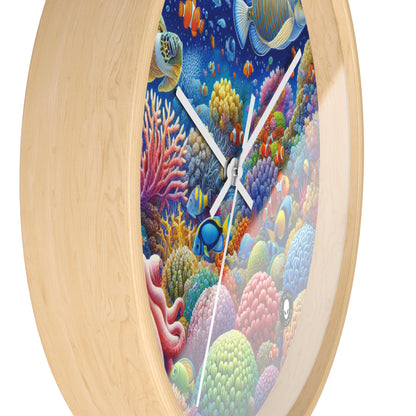 "Tropical Paradise: Underwater Wonderland" - The Alien Wall Clock