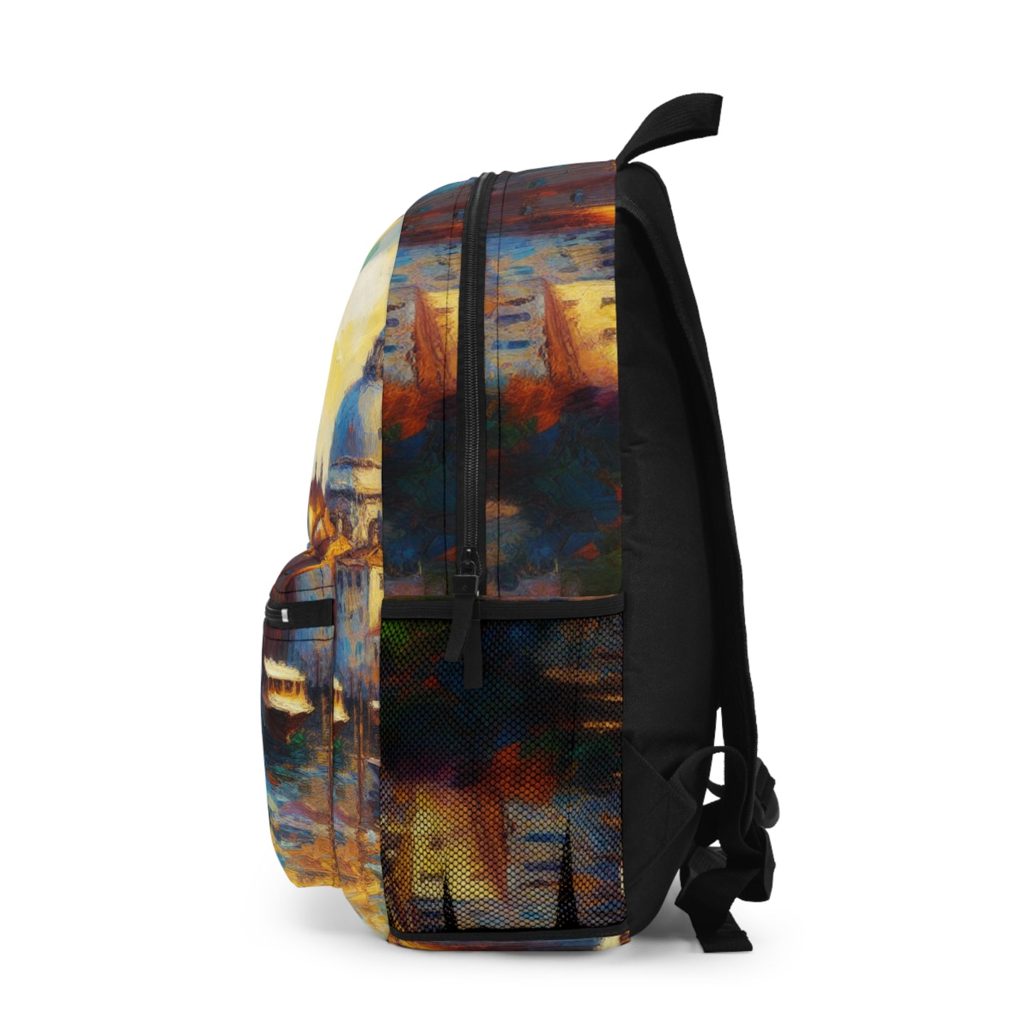 "Serenity in the City: Capturing the Golden Hour" - The Alien Backpack Impressionism