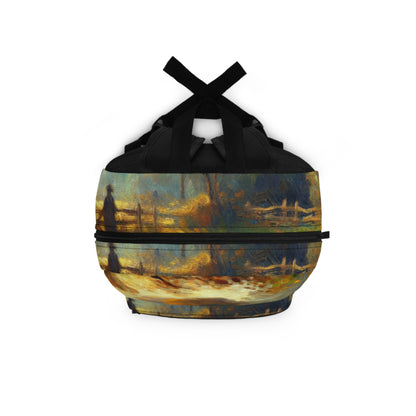 "Sunset Serenity: Impressionist Garden Painting" - The Alien Backpack Impressionism